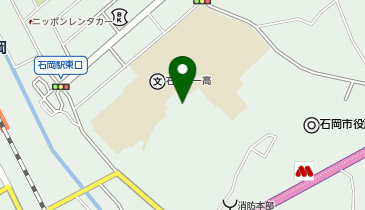 石岡第一高等学校の地図画像