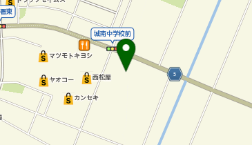 旧城南中学校の地図画像