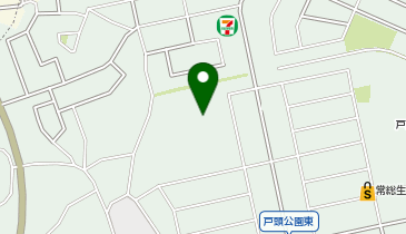 旧戸頭西小学校の地図画像