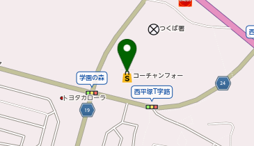 コーチャンフォーつくば店の地図画像