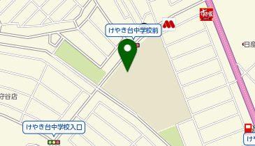 守谷市立けやき台中学校の地図画像