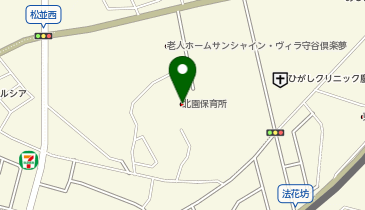 守谷市立北園保育所の地図画像