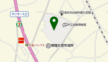 常陸大宮市文化センターの地図画像