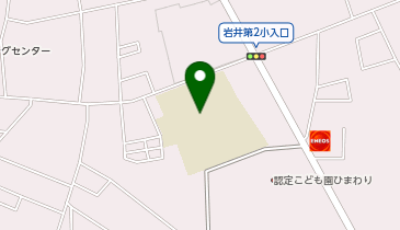 坂東市立岩井第二小学校の地図画像
