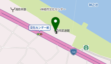 神栖市武道館の地図画像