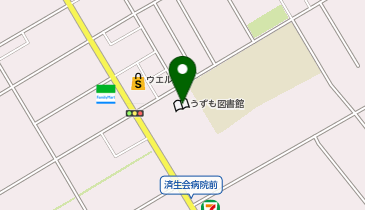 うずもコミュニティセンターの地図画像