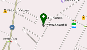 歴史民俗資料館の地図画像