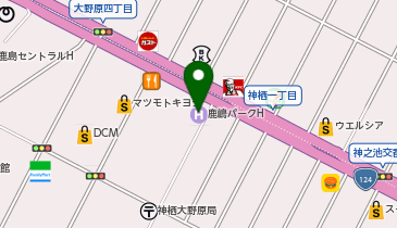 鹿嶋パークホテルの地図画像