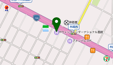 ホテルウィングインターナショナル鹿嶋の地図画像