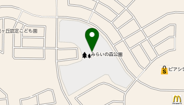 みらいの森公園の地図画像
