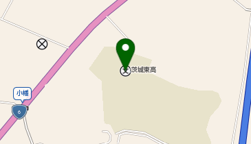 茨城県立茨城東高等学校の地図画像