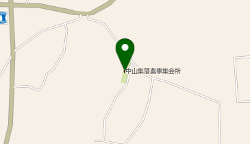 中山集落農事集会所の地図画像