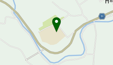 七会小学校校庭の地図画像