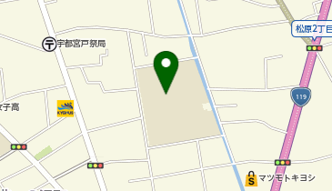 戸祭小学校の地図画像