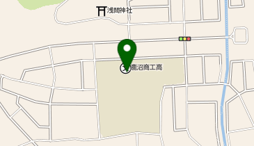 県立鹿沼商工高等学校の地図画像