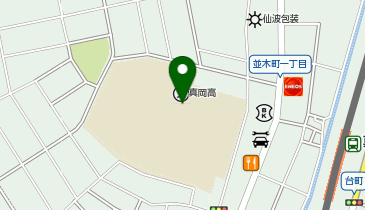 真岡高等学校の地図画像