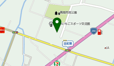 真岡市武道体育館の地図画像