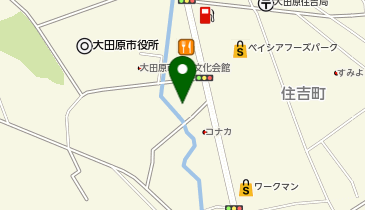 大田原体育館、武道館の地図画像