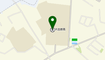 大田原高等学校の地図画像