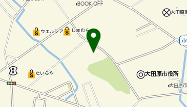 大田原市生涯学習センターの地図画像