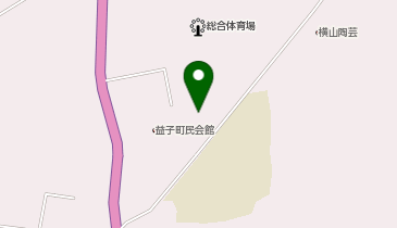 益子町総合体育館の地図画像