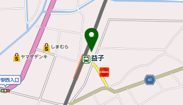 益子町保健センターの地図画像