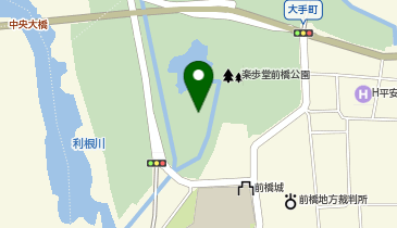 前橋公園の地図画像