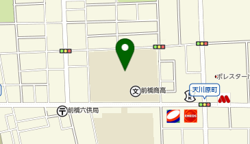 県立前橋商業高等学校の地図画像