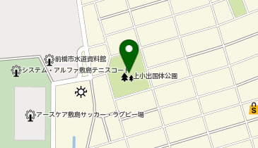 上小出国体公園の地図画像