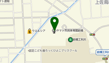 前橋市民体育館の地図画像
