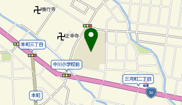 中川小学校の地図画像