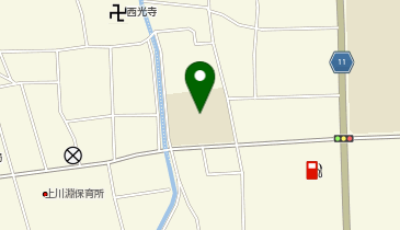上川淵小学校の地図画像