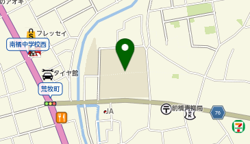 南橘中学校の地図画像