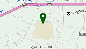 高崎市立第一中学校の地図画像