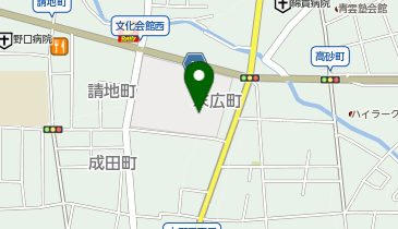 高崎市総合文化センターの地図画像