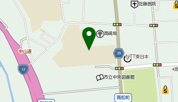 高崎市立高松中学校の地図画像
