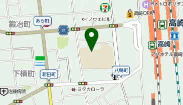 高崎市立南小学校の地図画像