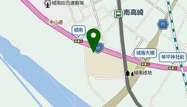 高崎市立城南小学校の地図画像