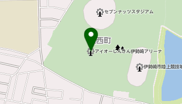 伊勢崎市華蔵寺公園・市民体育館の地図画像