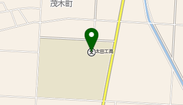 県立太田工業高校の地図画像