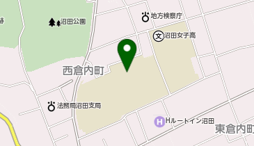 沼田小学校の地図画像