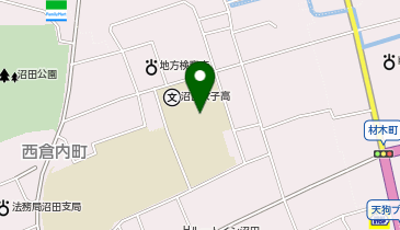 沼田女子高等学校の地図画像