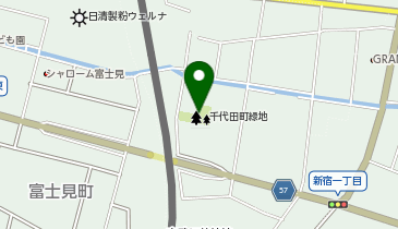 千代田町緑地の地図画像