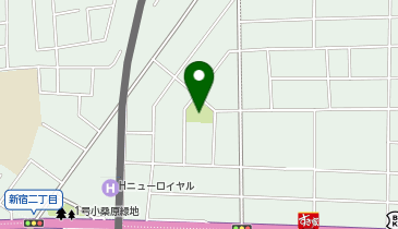 中道堀公園の地図画像