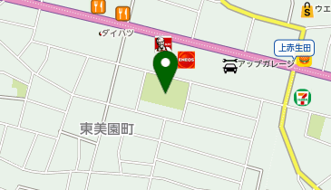 東部中央公園の地図画像