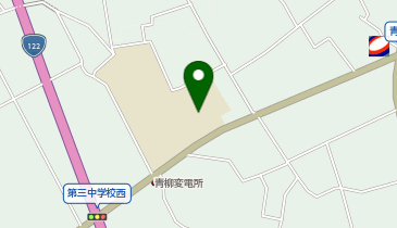 第三中学校 洪水時3階以上の地図画像