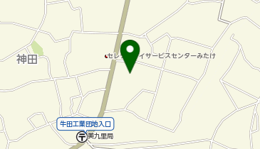 地域づくりセンター美九里の地図画像