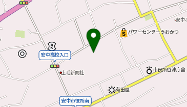 安中体育館の地図画像