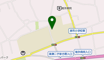 原市小学校体育館の地図画像