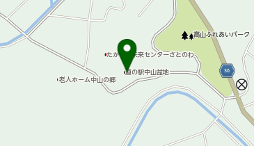 道の駅 中山盆地の地図画像